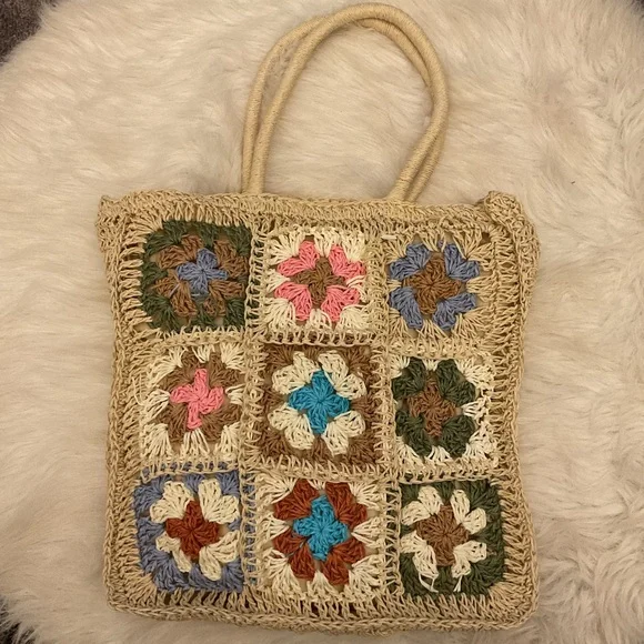 Crochet Bohemian Handbag - Picture 2 of 6